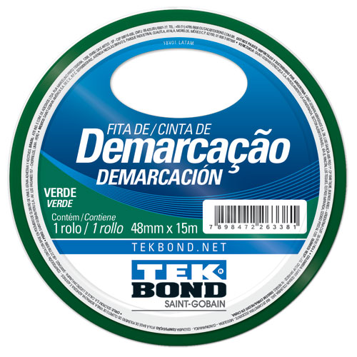 Fita de Demarcação – Verde – TekBond – Comercial São Dimas